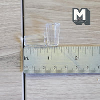 Miniature Water Glasses 1:6 Scale Miniature Water Cups Glasses Set of 2 , 13/16 inch tall - E081