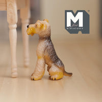 Miniature Terrier Dog 1:12 Scale Dollhouse Animal 1-9/16 inch tall (resin) - C054