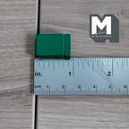 1:12 Scale Miniature Metal Tea Tin with Lid, 7/8 inch tall, DIY Dollhouse Supply (green)