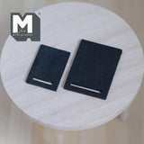 Dollhouse Supplies Chopping Boards Set of 2 , 1:12 Scale Miniature Kitchen Cutting Board 1-3/8 inch long (wood) (black) - E039