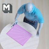 Miniature Cutting Mat and Knife 1:12 Scale Craft Mat Cutting Board (cardstock) (pink) - C037