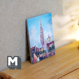 1:12 Miniature Canvas European Cathedral , Miniature Painting 1-9/16 inch tall (printed on canvas) (small) - F055