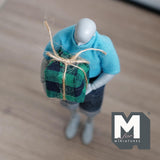 Miniature Wrapped Presents 1:12 Scale Dollhouse Large Gift Boxes Set of 4 , 15/16 inch wide - C030