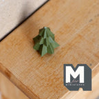1:12 Scale Miniature Christmas Tree, Stacked Tiers, 11/16 inch tall, DIY Dollhouse Supply (sage green)