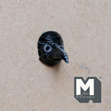 Miniature Black Crow Mask 1:12 Scale Dollhouse Halloween Mask Wall Plaque Long Curved Nose Mask 3/4 inch tall (plastic) - B048