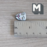 Miniature Horror Mask 1:12 Scale Dollhouse Halloween Mask Wall Plaque 5/8 inch tall (plastic) -  B048