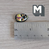 Miniature Venetian Mask Tear Drop 1:12 Scale Dollhouse Halloween Mask Wall Plaque 3/4 inch tall (plastic) - B048