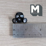 Miniature Gas Mask 1:12 Scale Dollhouse Halloween Chemical Mask Wall Plaque 13/16 inch tall (plastic) (non working) - B048