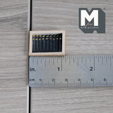 Miniature Wooden Cigar Box 1:12 Scale Dollhouse Supplies Decoration Cigar 1-1/8 inch wide (wood) (unreal) - E080