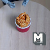 Miniature Bucket of Fried Chicken 1:12 Scale Dollhouse Fried Food - E034