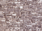 Miniature Gray Embossed Stone Wall Sheet, 15-15/16 x 11-5/8 inch, DIY Dollhouse Supply