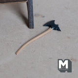 Miniature Double Axe 1:12 Scale Dollhouse Supplies Metal Forestry Axe Long Axe 2-11/16 inch long - F080