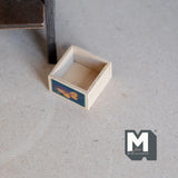 Miniature Food Crate with Decal 1:12 Scale Fruit Crate 11/16 inch tall (wood) - E016