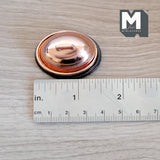 Miniature Oval Serving Tray with Metal Dome Lid 1:12 Scale Dollhouse Dining Accessories 13/16 inch tall - E052