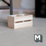 Miniature Wood Crate 1:12 Scale 6 Slate Crate Unfinished 1-13/16 inch long - E046