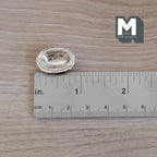 1/12スケール ミニチュア 金属製オーバル皿 全長7/8インチ（約2.2cm） DIYドールハウス用（シルバー）