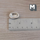 Miniature Silver Dish 1:12 Scale Dollhouse Supplies Tableware Metal Dish 1/4 inch tall (silver) - E059