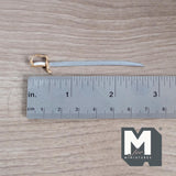 Miniature Metal Sword 1:12 Scale Mid Century Style Blade Metal Sabre 2-5/8 inch long (dull non-working) - H026