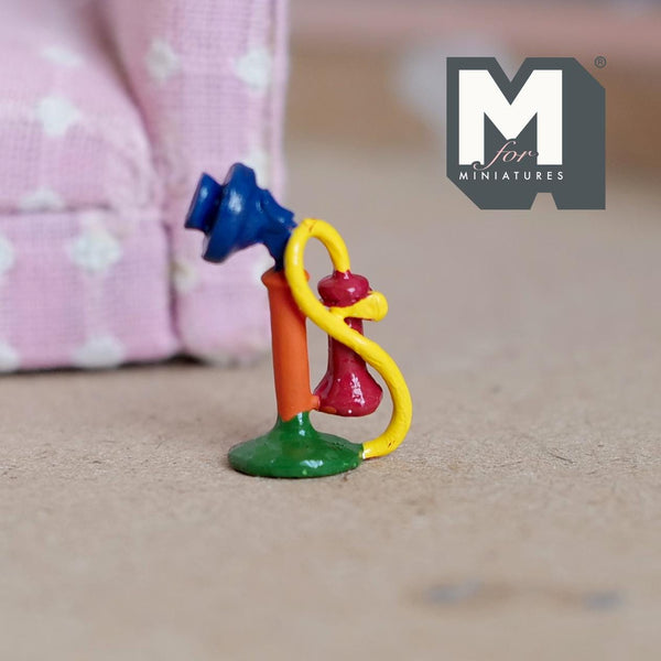 Miniature Stem Baby  Phone 1:12 Scale 7/8 inch tall (metal) (non working) - G080