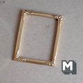 1:12 Scale Miniature Large Ornate Picture Frame, Decorated Corners, 3-1/4 inch wide, DIY Dollhouse Supply (resin) (gold)
