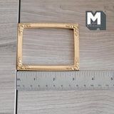 Dollhouse Large Gold Frame 1:12 Scale Miniature Decorated Picture Frame 3-1/4 inch wide (resin) - F009