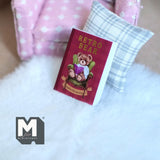 Miniature Note Book with Blank Pages Mini Diary Journal Bear Cover 1-3/8 inch tall - C038