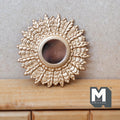 Dollhouse Supplies Sunburst Mirror 1:12 Scale Miniature Sunburst Feather Mirror 2-3/8 inch dia.  - F040