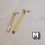 Miniature Walking Stick and Shoe Horn 1:12 Scale Dollhouse Supplies Cane and Shoe Lifter Set of 2 - F063