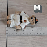 Miniature Plush Bear in Police Uniform and Hat 1:12 Dollhouse Supplies Push Bear 3-3/8 inch tall (from WMB) - H047