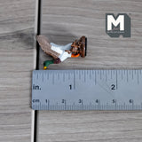 Miniature Mallard Sculpture 1:12 Scale Wild Duck in Flight Figurine 1-1/4 inch tall (metal) - H048