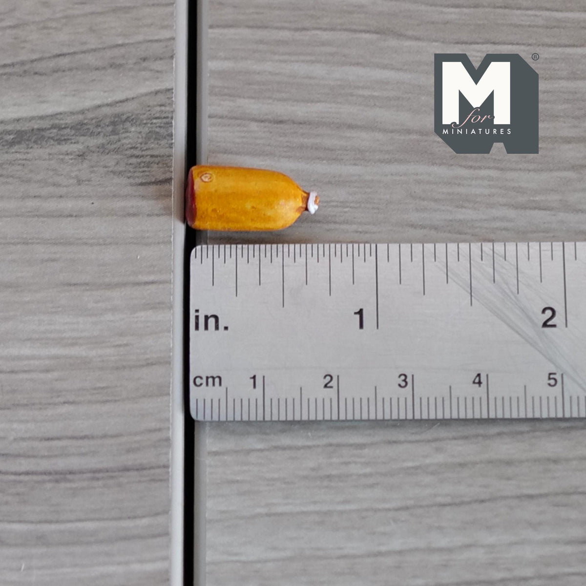 1:12 Scale Miniature Half Salami Stick, 3/4 inch long, DIY Dollhouse Supply