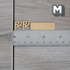 Estante de pared dorado en miniatura a escala 1:12, estante estrecho de cocina, requiere montaje, 1-9/16 inch de largo (dorado)