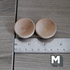 Bols miniatures en bois à l'échelle 1:12, lot de 2, diamètre 3,3 cm (1-5/16 po), fournitures pour maison de poupée DIY