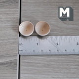 Miniature Wood Bowls 1:12 Scale Dollhouse Supplies Kitchenware Bowls Set of 2 , 3/8 inch tall - A035