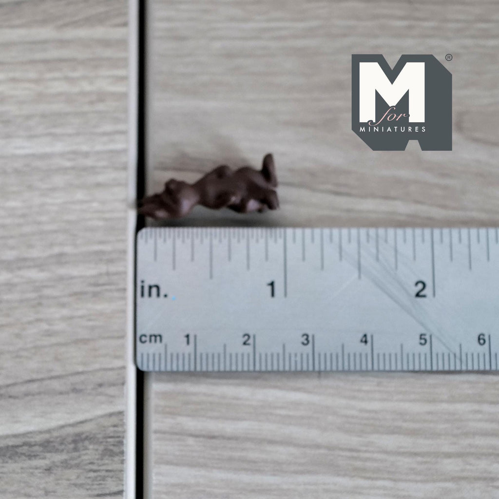 1:12 Scale Miniature Chocolate Bunny, 1 inch tall, DIY Dollhouse Supply (metal) (non edible)