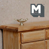 Miniature Magic Lamp 1:12 Scale Dollhouse Supplies Decoration 13/16 inch long (metal) (gold) - G096