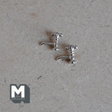 Miniature Silver Taps 1:12 Scale Dollhouse Hardware Faucet Spigot Set of 2 , 3/8 inch tall (metal) (silver) - C066