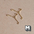Miniature Hangers Set 1:12 Scale Dollhouse Clothes Hanger 1-9/16 inch wide (metal) (gold) - G059
