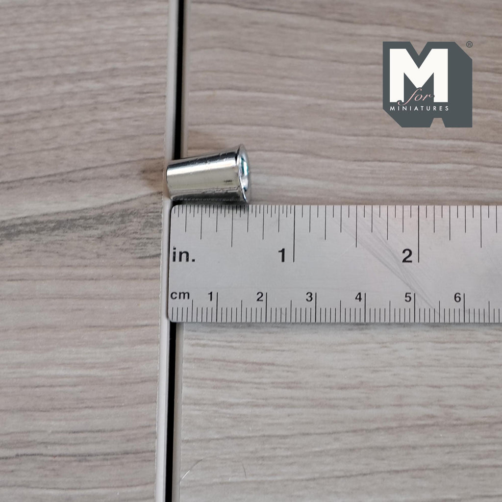 1:12 Scale Miniature Metal Thermal Cup, Large, 5/8 inch tall, DIY Dollhouse Supply (copper)
