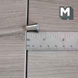 Miniature Tumbler Thermal Cup 1:12 Scale Dollhouse Supplies Kitchenware Large Size Cup 5/8 inch tall (metal) (silver) - A023