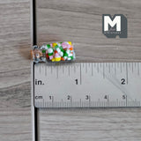 Miniature Jar of Candy Squares 1:12 Scale Dollhouse Supplies Glass Jar with Cork Lid 13/16 inch tall (glass) - E010