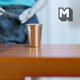 Miniature Tumbler Thermal Cup 1:12 Scale Dollhouse Supplies Kitchenware Large Size Cup 5/8 inch tall (metal) (silver) - A023
