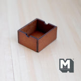 Miniature wooden storage box 1:12 scale dollhouse wood crate milk crate 1-3/16 inch long (wood) (brown) - J033