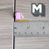Miniature Crank Pencil Sharpener with Pencil 1:12 Scale Dollhouse Supplies School Accessory 1/2 inch tall (pink) (non working) - G057