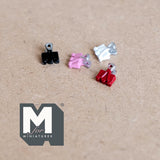 Miniature Foldback Clips Binder Clips Paper Clips Set of 4 , 1/4 inch wide (metal) (non working) - G057