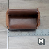 Miniature Lounge Chair 1:12 Scale Dollhouse Supplies Furniture Armchair Loveseat Faux Leather 4-1/2 inch wide (light brown) - K007