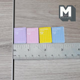 Miniature Notebooks Set 1:12 Scale Dollhouse Supplies Sketchbooks Notepad 1 inch tall (blank pages) - C035
