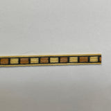 Dollhouse Marquetry Strip 1:12 Scale Checkerboard Inlay Trim Veneer Strip 16 inch long (wood) -