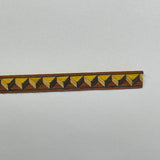 Dollhouse Marquetry Strip 1:12 Scale Chevron Pattern Inlay Trim Veneer Strip 15 inch long (wood) -