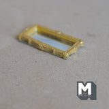 Dollhouse Supplies Silver Rectangular Mirror 1:12 Scale Miniature Ornate Vanity Mirror Makeup Mirror  (gold) - A094